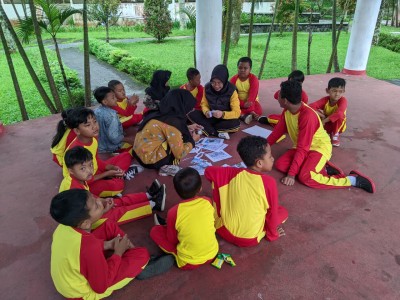 Pembelajaran Kokulikuler SLB C Budi Asih Wonosobo di Taman Kota Fatmawati Wonosobo Tahun ajaran 2025