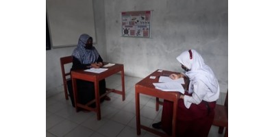 Pelaksanaan Ujian Sekolah SMPLB dan SDLB SLB C Budi Asih Tahun Pelajaran 2020 - 2021