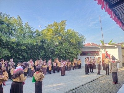 Upacara Memperingati Hari Pramuka 2023 SLB C Budi Asih Wonosobo