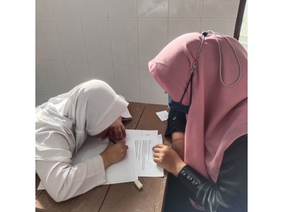 Ujian Praktek Menyalin Teks Khutbah SMALB C BUDI ASIH WONOSOBO